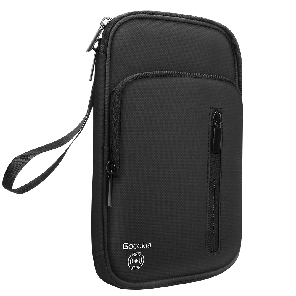 Travel Accessories Wallet - Large-capacity double-layer handbag, wallet, passport holder,