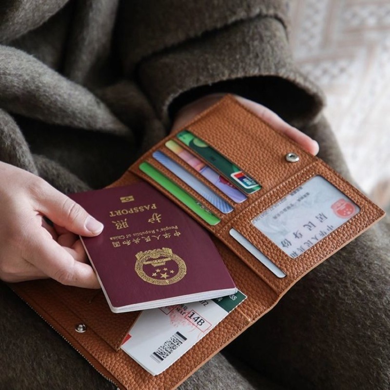 Leather Passport Holder Covers - Travel Accessories Wallet ulasan dan harga