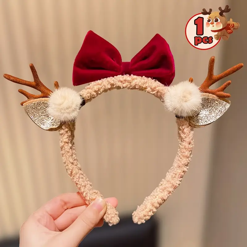 1 Christmas Element Antlers Bo - Travel Accessories As Gifts ulasan dan harga