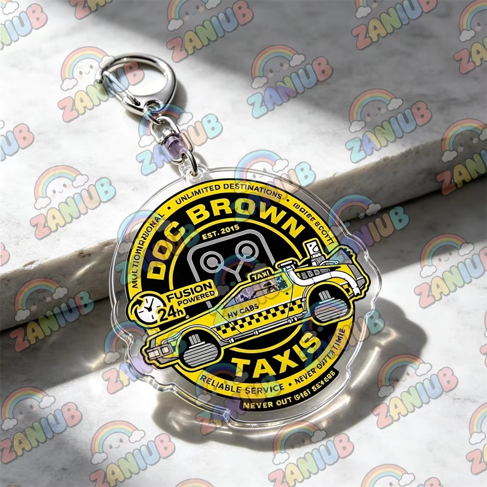 Retro Time Travel Delorean Flu - Travel Accessories Jewelry ulasan dan harga