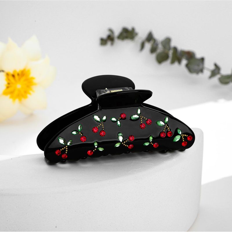 1pc Cherry Hair Clip, Rhinesto - Travel Accessories Aesthetic ulasan dan harga