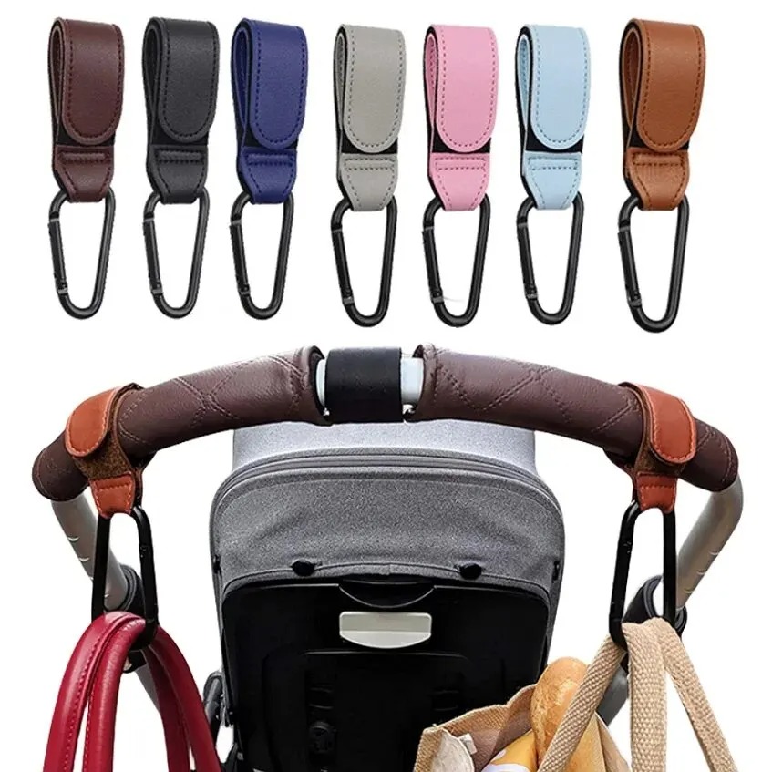 2Pcs Leather Cart Hooks Baby S - Travel Accessories Baby ulasan dan harga