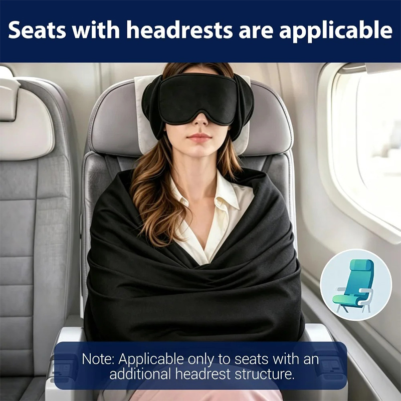 3-in-1 Airplane Sleep Kit Memo - Travel Accessories Long Flight ulasan dan harga