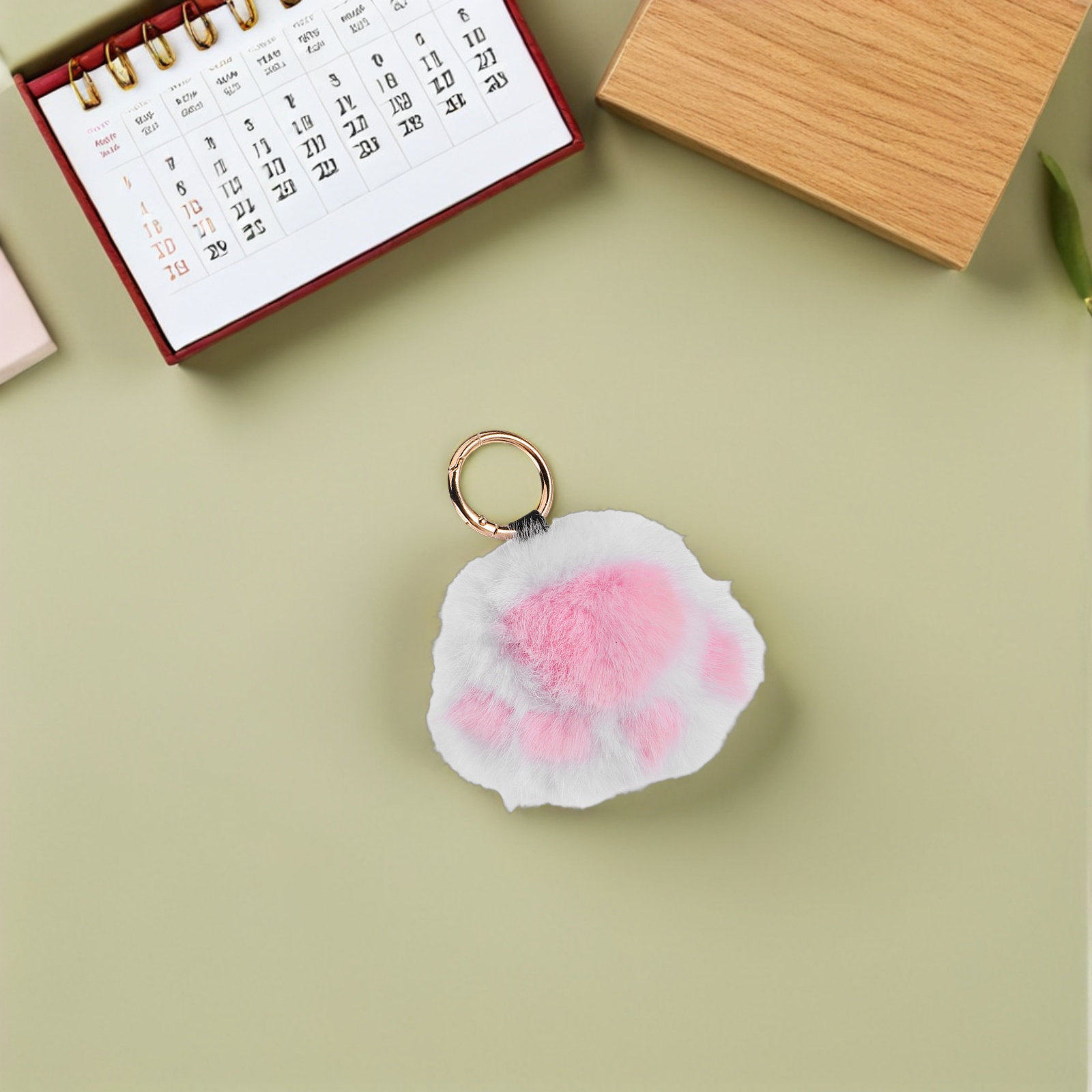 Cute Cat Paw Keychain Charm Pl - Travel Accessories Ideas ulasan dan harga