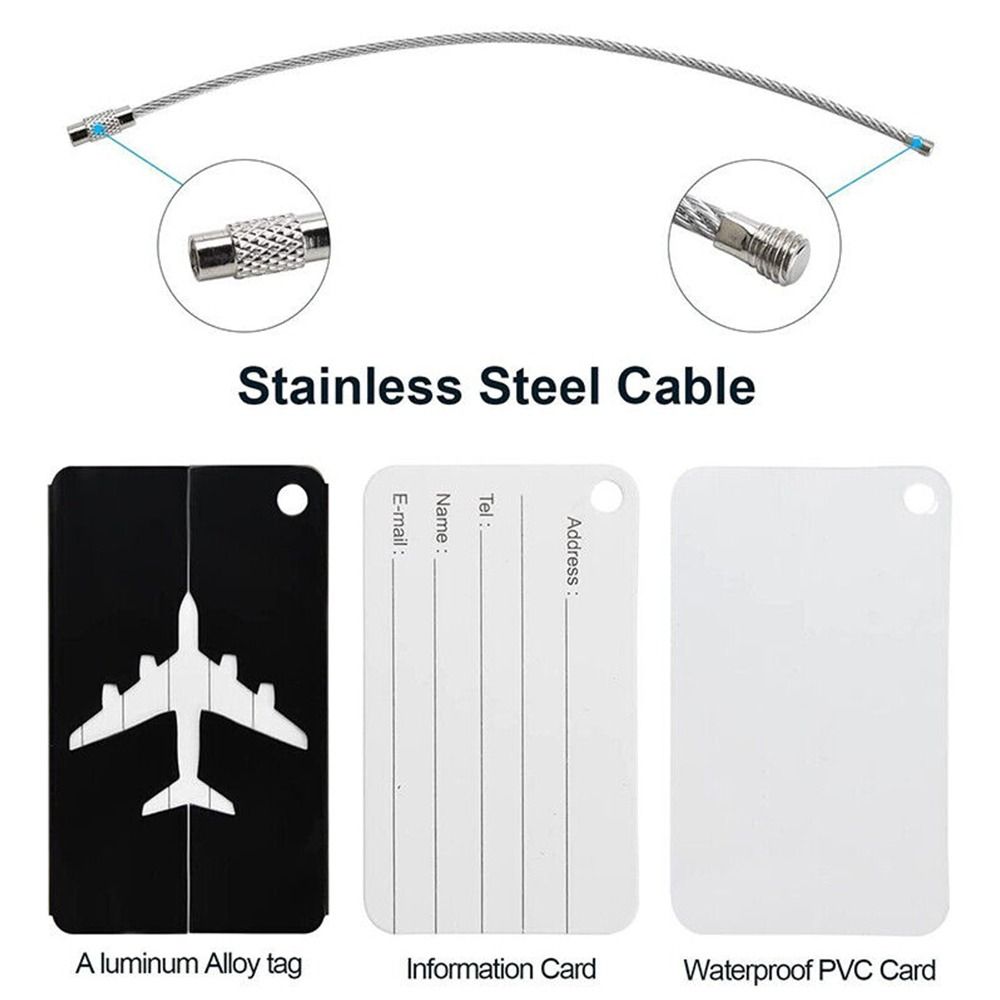 Aluminium Travel Luggage Tags  - Travel Accessories India ulasan dan harga