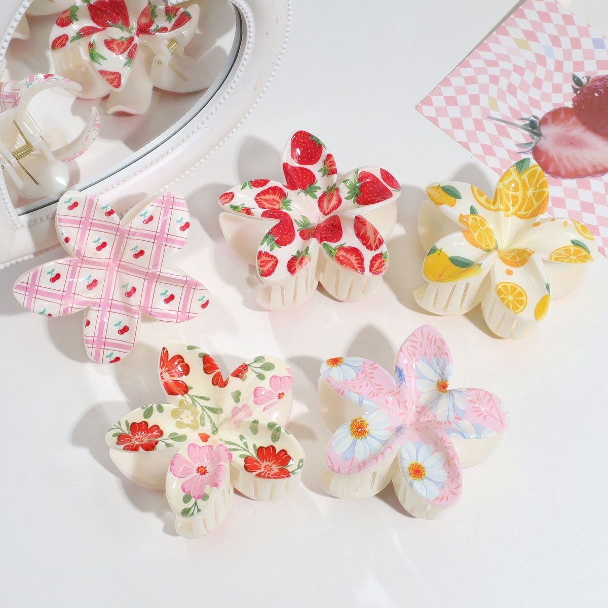 3pcs Cute Fashion Colorful Fru - Travel Accessories Aesthetic ulasan dan harga